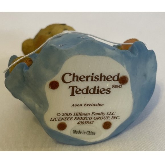 Cherished Teddies 4005842 2006 Avon Exclusive Cinderella Bear in Blue Dress 3" - Picture 6 of 9